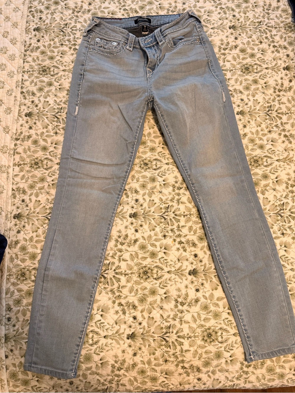 True Religion Light Wash Women's Skinny Jeans